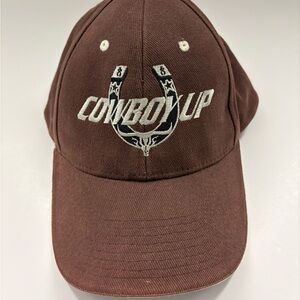 Brown “Cowboy Up” Baseball Cap O/S